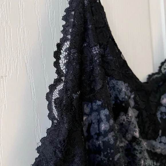 NWT Lane Bryant Black and Gray Lace Camisole with adjustable straps 22/24 - Picture 5 of 8